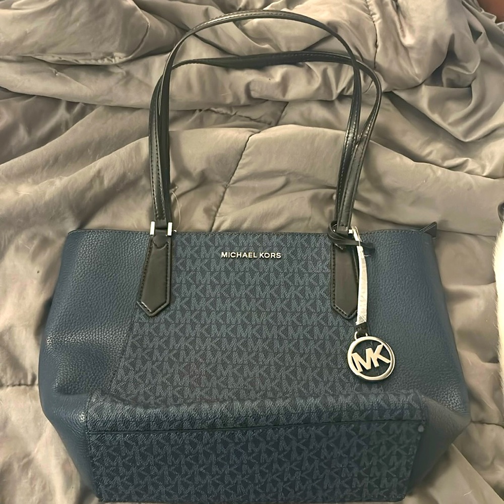 Small Navy Blue Michael Kors Handbag